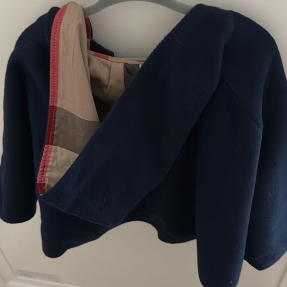 Burberry kids Dark Blue Buttoned Cape S - Picture 3 of 3
